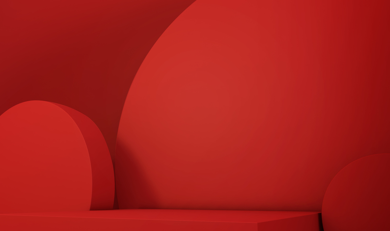红色展台C4D背景，复古中国风高清JPG图片素材，一键下载！