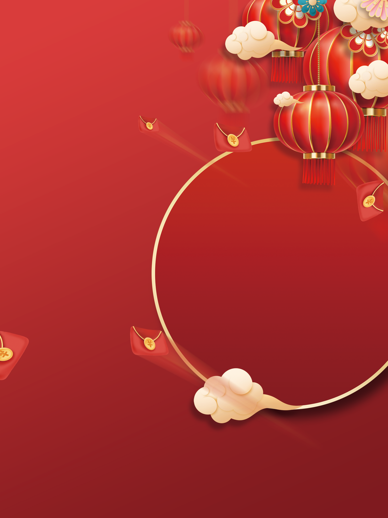 虎年复古中国风灯笼背景图片，高清JPG/PSD设计素材下载
