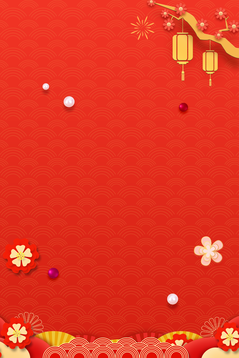 【春节特惠】鼠年灯笼梅花高清JPG，复古中国风设计素材，2020精选下载