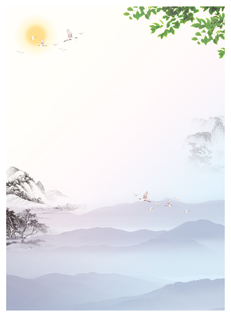 清明节水墨背景，复古中国风高清JPG素材下载