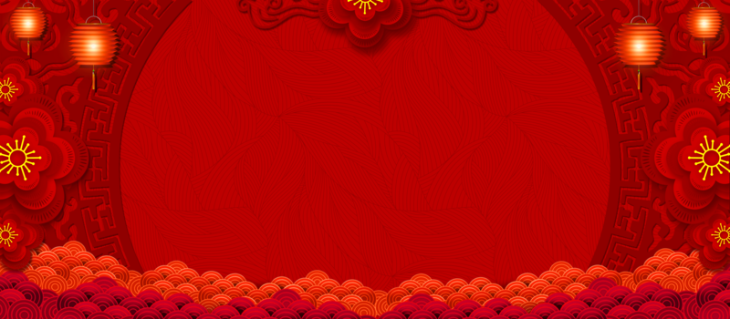 喜庆新年图案，复古中国风高清JPG与PSD设计素材下载