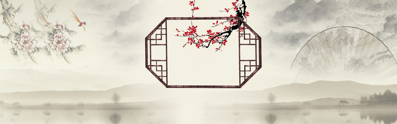 中国风复古背景设计素材，高清JPG与PSD下载
