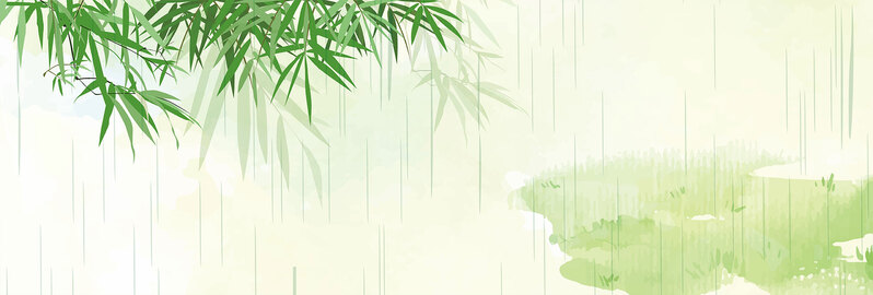 二十四节气雨水复古中国风Banner高清JPG设计素材下载