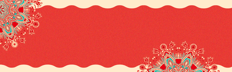 婚庆喜庆红色banner设计素材，复古中国风，高清JPG/PSD下载