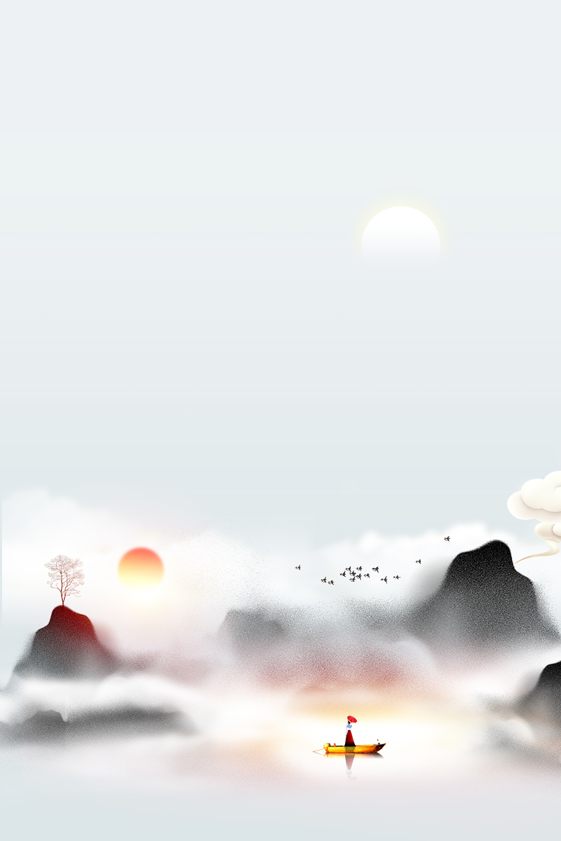 清明节水墨杂质背景图，复古中国风JPG高清素材，一键下载