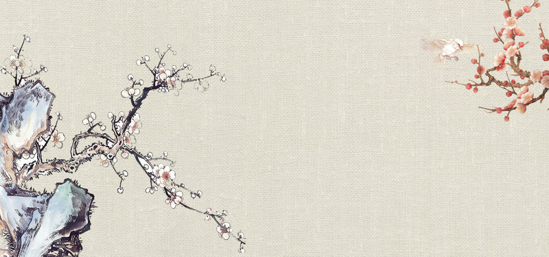 工笔画花鸟鱼虫背景图，复古中国风高清JPG设计素材下载