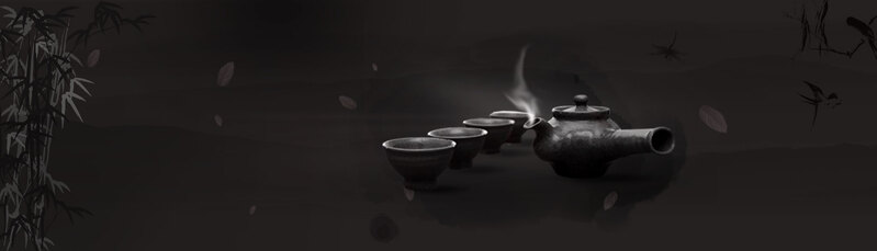 中国风茶文化意境banner，复古高清JPG与PSD设计素材下载