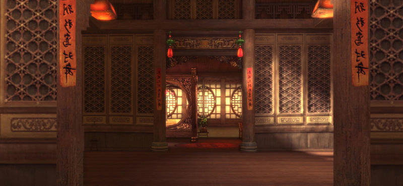 古代房屋背景，复古中国风高清JPG图片，设计素材下载