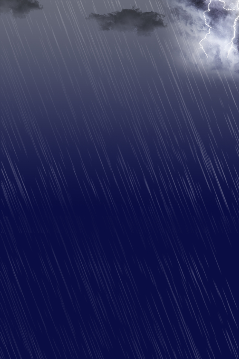 下雨天响雷闪电复古中国风海报背景素材，高清JPG与PSD设计下载