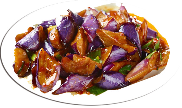 红烧茄子PNG透明图片，高清装饰元素，生活用品设计素材免费下载