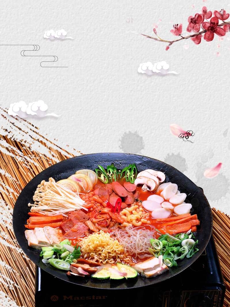 中国风麻辣烫美食图片，简约复古JPG/PSD素材下载