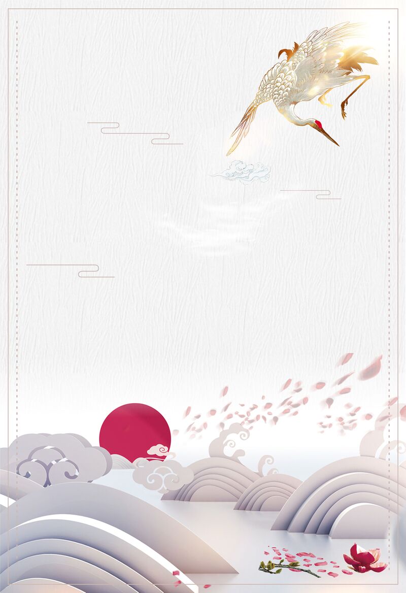 中国风创意古风矢量海报背景，江山如画，高清JPG素材免费下载