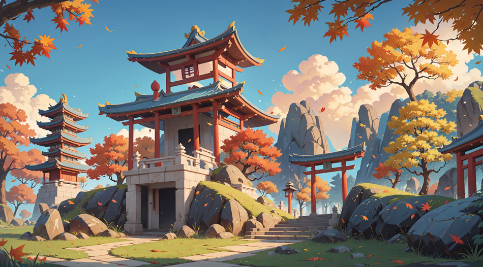 国风动漫原画精选，绝美风景塔，8K超清壁纸与4K动漫图片，高清8192x4544画质，一键下载！