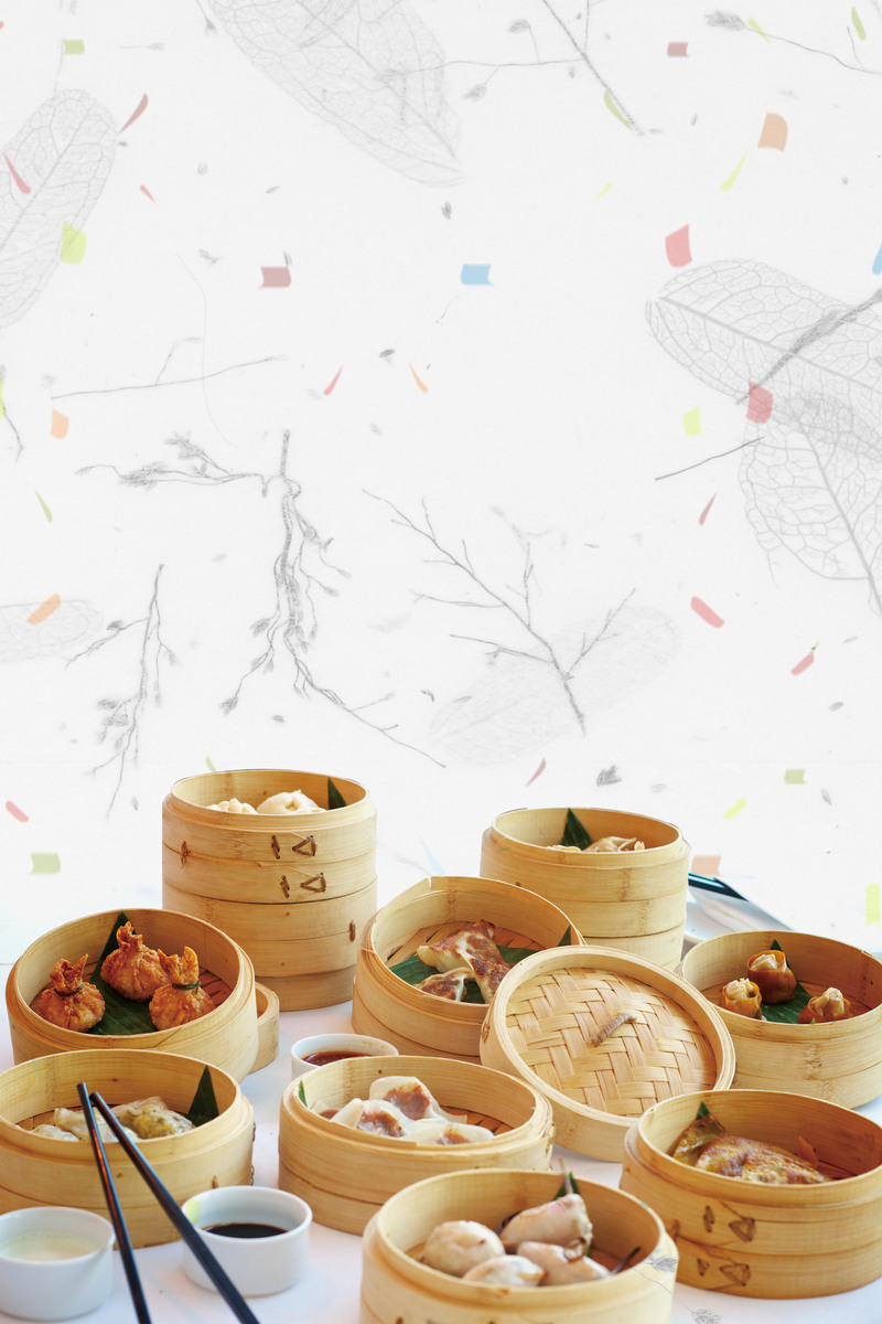 中国风简约早餐早茶海报，复古高清JPG/PSD设计素材免费下载