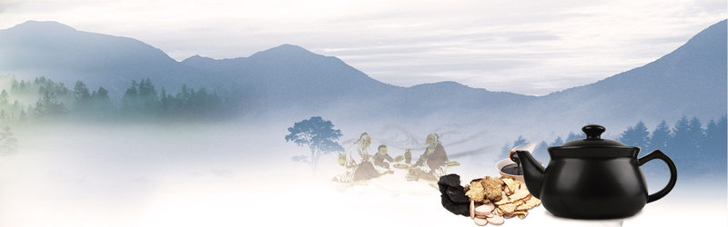电商水墨复古中医药Banner背景，高清JPG/PSD中国风设计素材下载