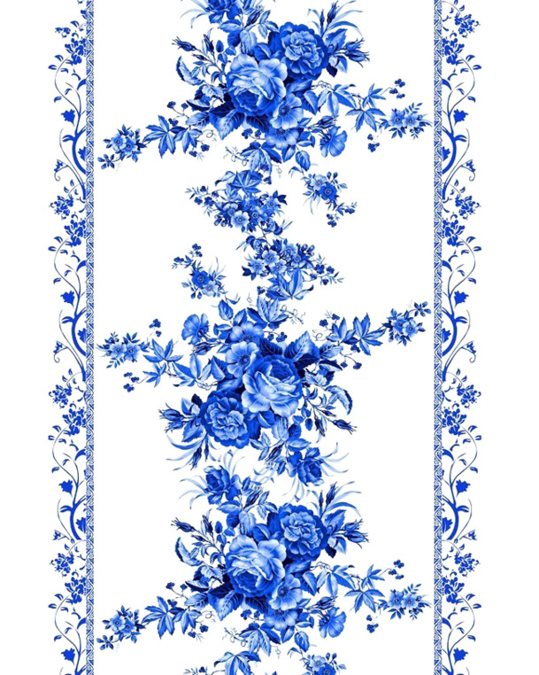 蓝色玫瑰花纹PNG透明图片，高清漂浮花瓣设计素材下载