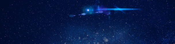 蓝色星空科技梦幻背景，高清PNG透明图片，banner海报设计素材免费下载