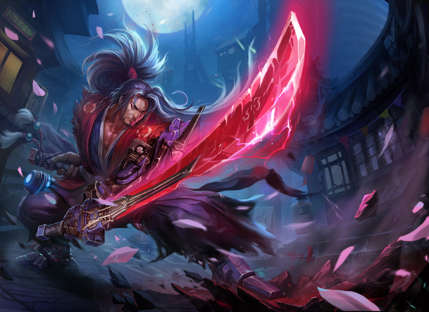 炫酷武士游戏原画，高清PNG透明背景，卡通手绘设计素材免费下载