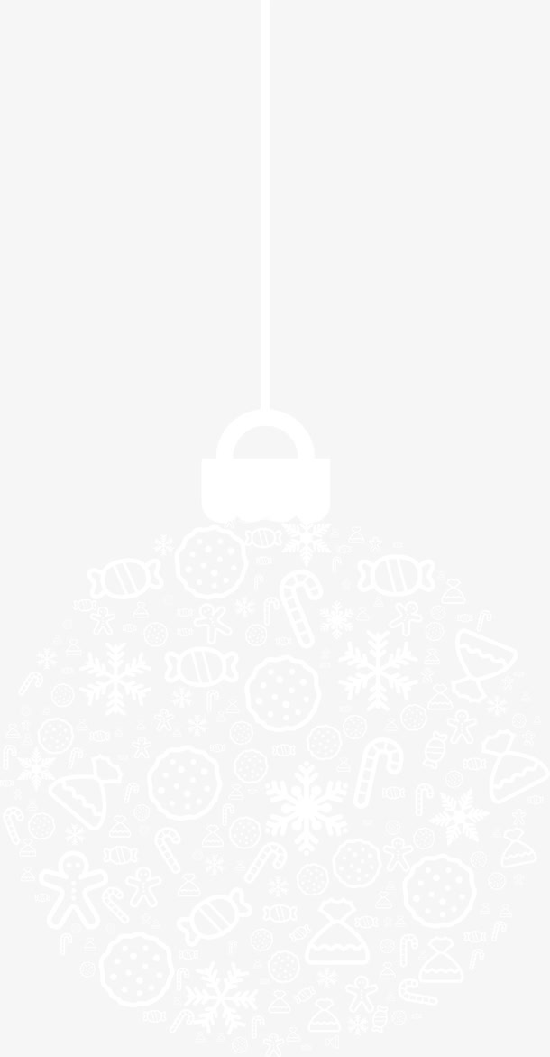 圣诞节雪花星星挂饰，高清PNG透明背景元素，底纹设计素材免费下载