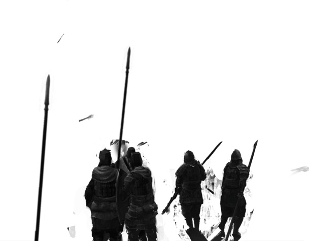 墨-士兵PNG透明图片，高清笔触装饰元素，设计素材下载
