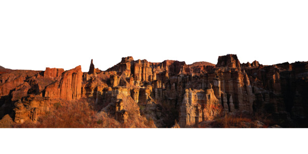 黄土高坡壮美景观，高清免扣PNG透明背景素材，摄影风景设计元素，一键下载