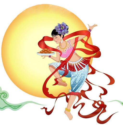 嫦娥PNG透明图片，中秋节节日元素PSD设计素材高清下载