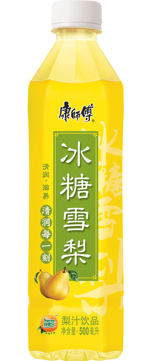 康师傅冰糖雪梨PNG透明图片，免抠元素设计素材高清下载