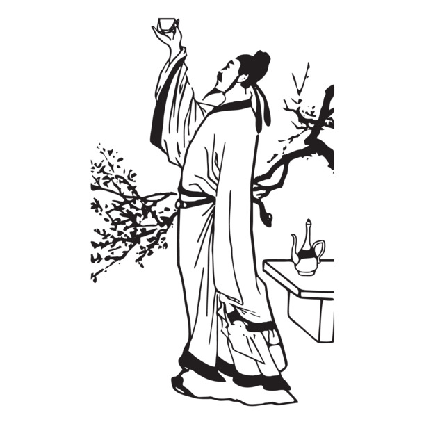 酒矢量图，高清PNG透明素材，墨迹笔触装饰元素，一键下载