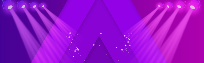 双11狂欢盛典，大气几何紫色灯光Banner，高清JPG/PSD设计素材下载