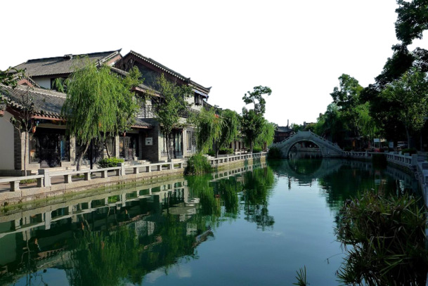 平静小镇PNG透明背景摄影风景素材，高清设计元素下载