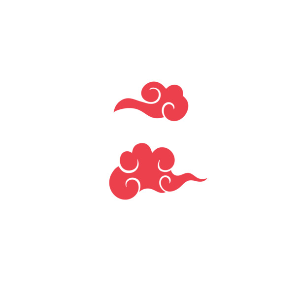 中国风设计素材，复古祥云剪纸元素，高清PNG透明图片，免费下载