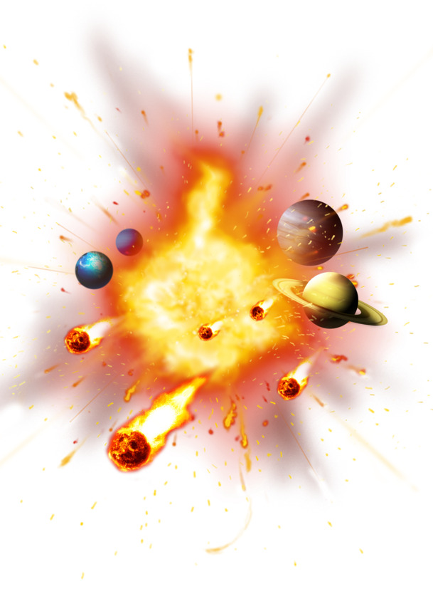 宇宙大爆炸高清PNG透明图片，特效装饰元素，免费下载