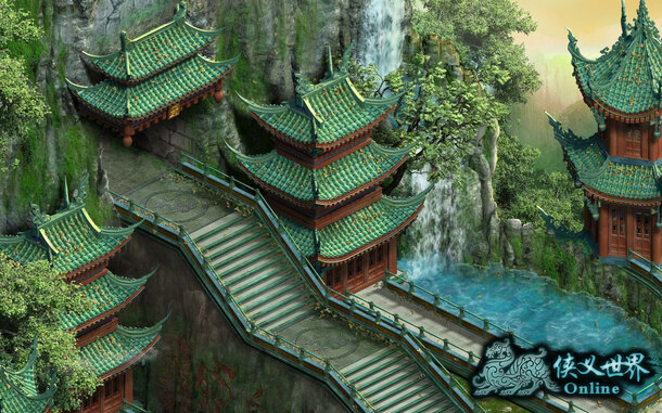 古代皇宫建筑立绘，高清PNG透明背景，卡通手绘素材免费下载