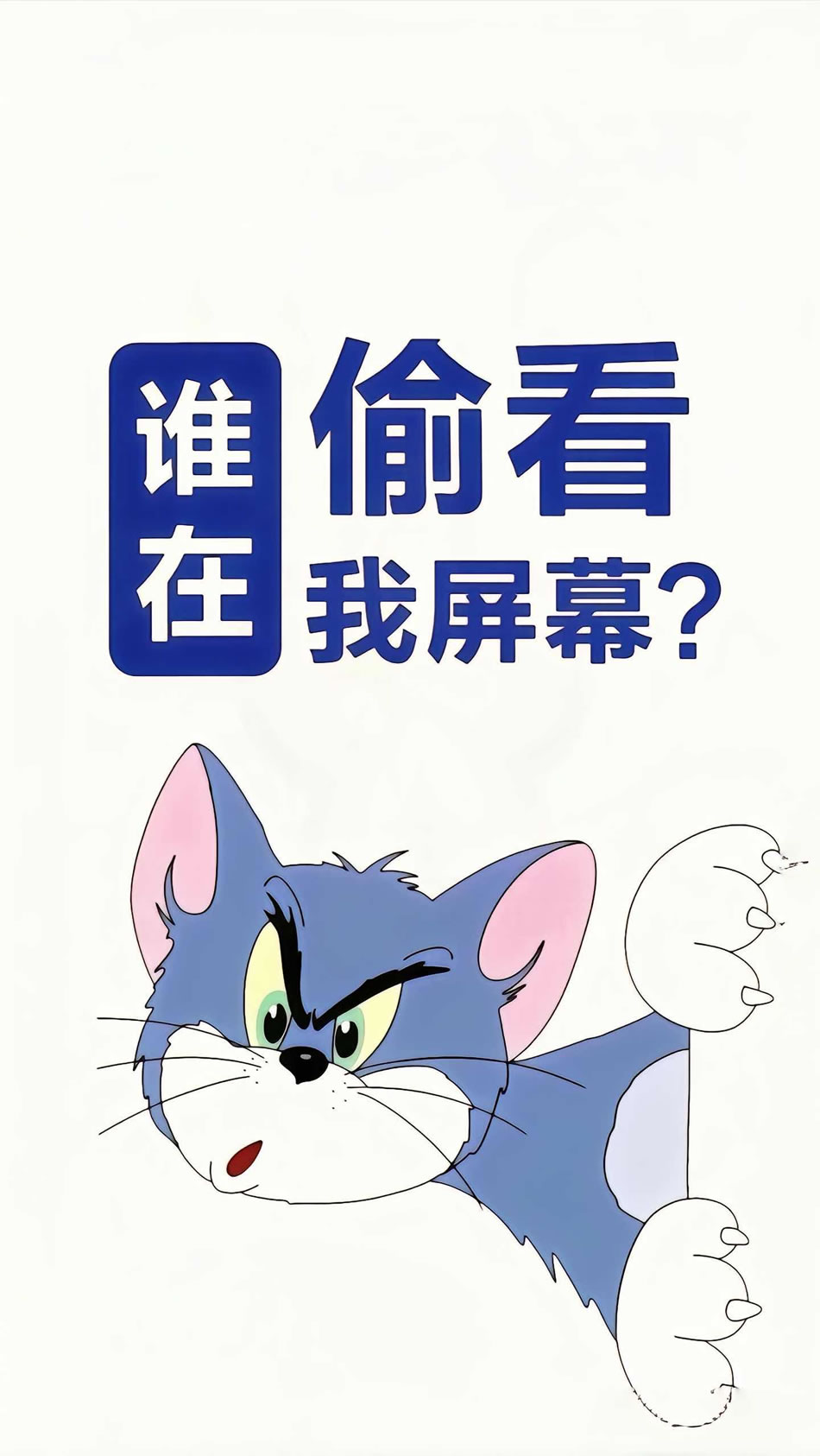 TOM猫趣图集，揭秘屏幕窥探者，超清卡通壁纸4K大放送，4320x7668高清下载