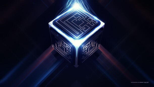 中国风图腾盒子PNG素材，炫彩高清透明背景，抽象梦幻设计元素下载