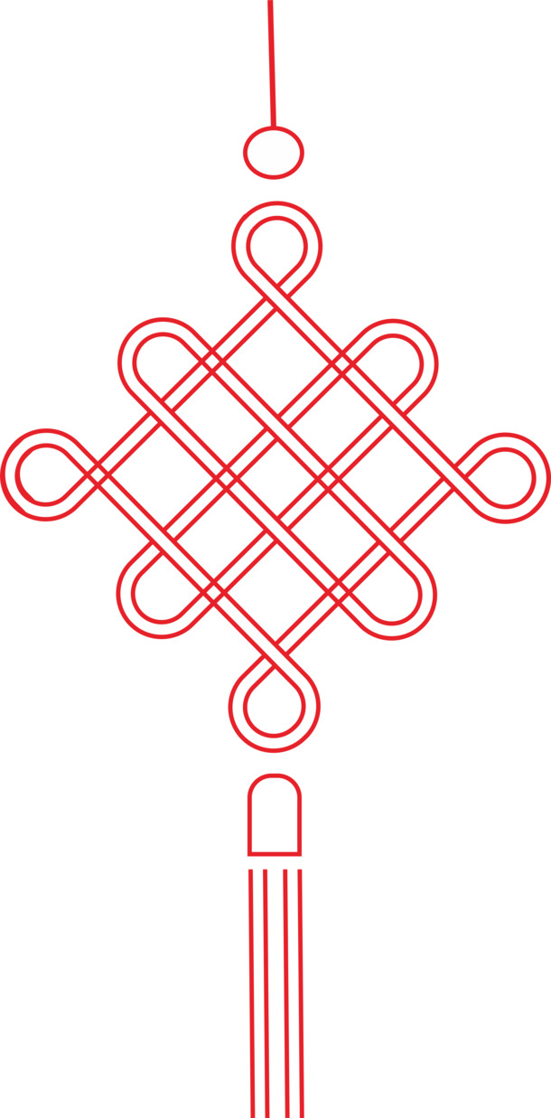 中国结PNG透明图片，高清节日元素，元旦/春节/元宵设计素材下载