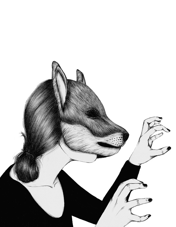 手绘女孩PNG素材，高清透明图片，动物装饰元素，免费下载