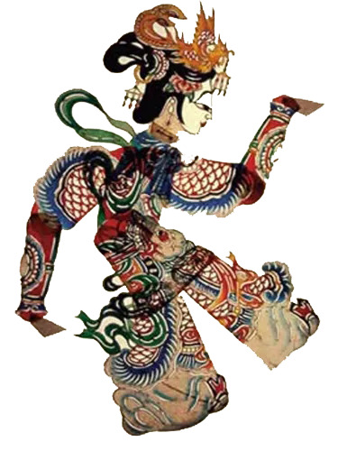 中国风女性跳舞皮影PNG素材，高清透明图片，优雅装饰元素，免费下载