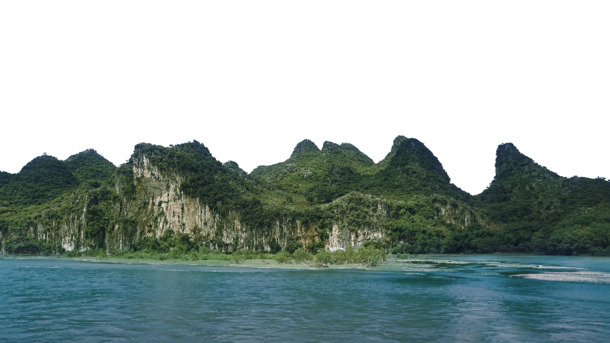 桂林山水甲天下，绝美高清PNG透明图片，风景设计素材免费下载