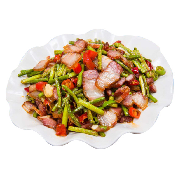 湘菜蒜台炒肉PNG素材，高清透明图片，装点生活，设计必备！