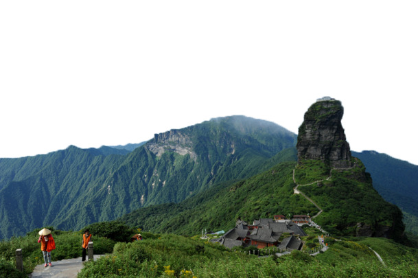 梵净山金顶PNG透明背景素材，高清摄影风景，设计元素免费下载