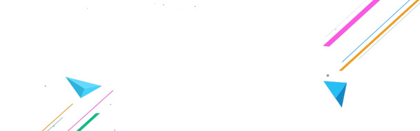 彩条科技感PNG透明图，高清漂浮几何图设计素材下载