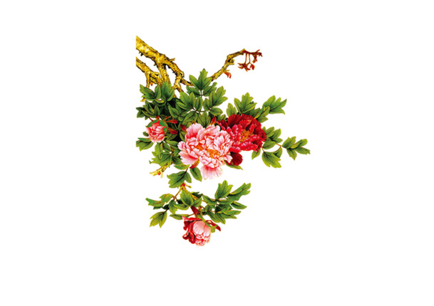 手绘花束PNG透明图，高清节日元素，情人节设计素材下载