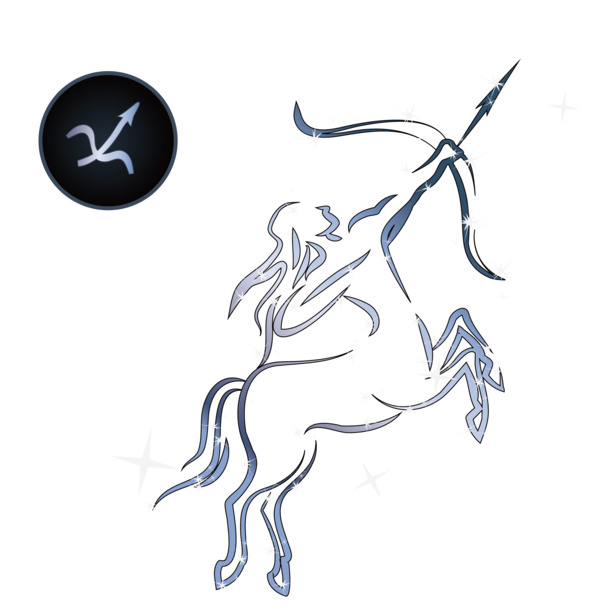 射手座卡通矢量星空星座免抠PNG/EPS设计素材高清下载