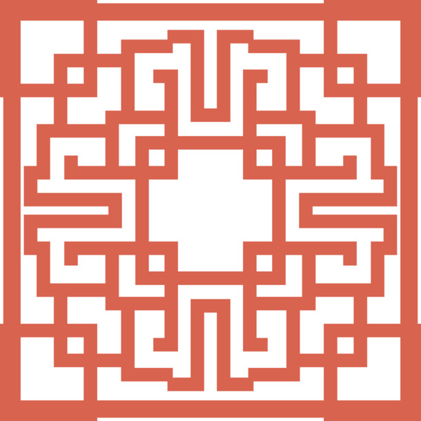 中国风红色门窗剪纸PNG透明图片，高清装饰元素PSD设计素材下载