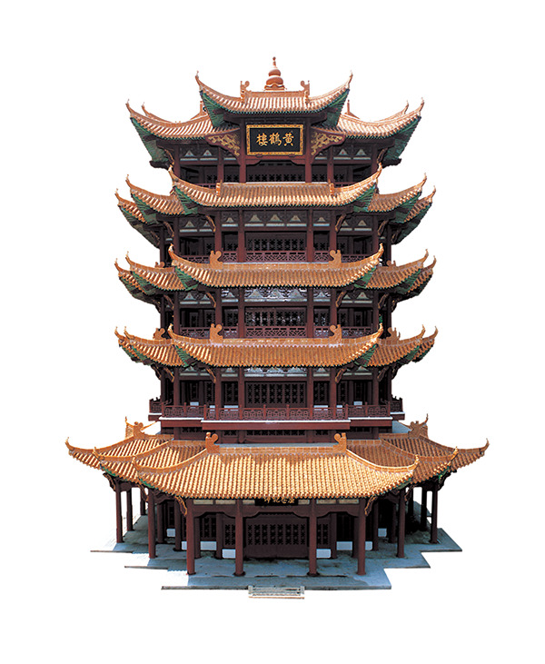 黄鹤楼PNG透明免抠素材，高清设计元素下载