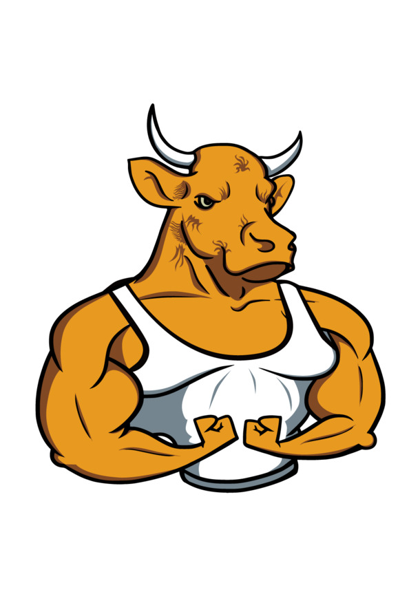 牛人健身，炫酷肌肉PNG素材，高清透明免扣，设计灵感一触即发！