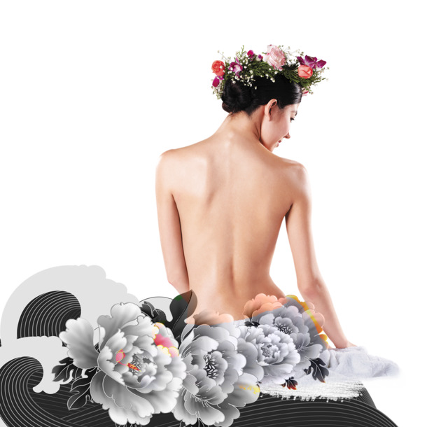 灰色健身养生女子会所PNG透明图片素材，高清免扣元素，设计下载新选择