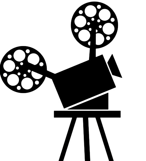 老式复古电影放映机剪影PNG透明免扣素材与PSD设计资源下载