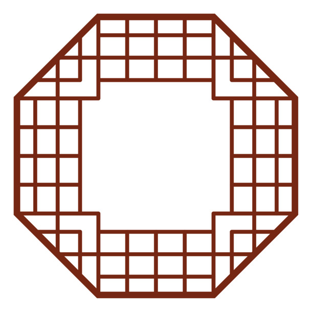 古风八边形窗户PNG透明免扣素材，高清下载